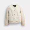 Short Sherpa Cardi Jacket Natural