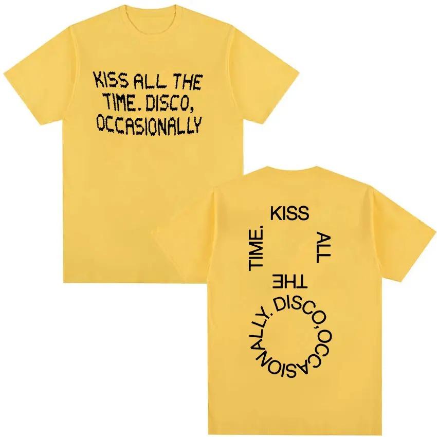 

Harry Styles Kiss All the Time Disco Occasionally 2026 Tour Graphic TShirt Unisex Crew Neck Fashion Cotton Short Sleeve TShirt S