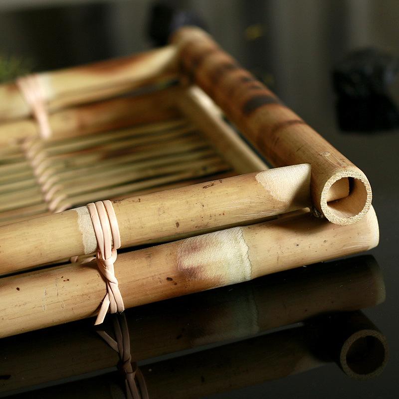 Japanese cuisine plate sushi bamboo woven tray rectangular tea plate fruit plate meal plate basket vegetable basket