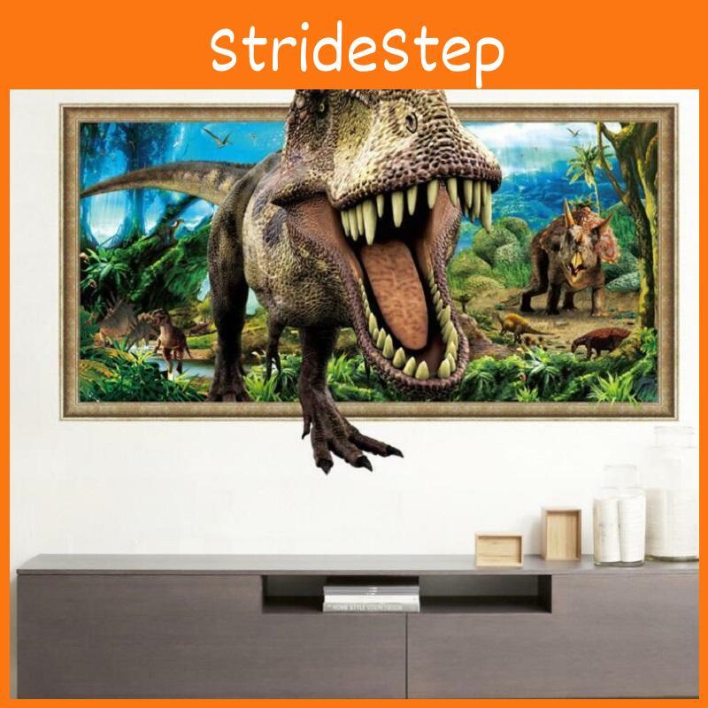 Sticker 60x90cm Wall Dinosaur Jurassic Decal Kids Nursery Baby Decoration Room
