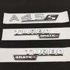 3d ABS Chrome Black A45 S Logo A45S Emblem Sticker Trunk Car Letters Turbo 4matic Badge For A45S AMG W177 Accessories