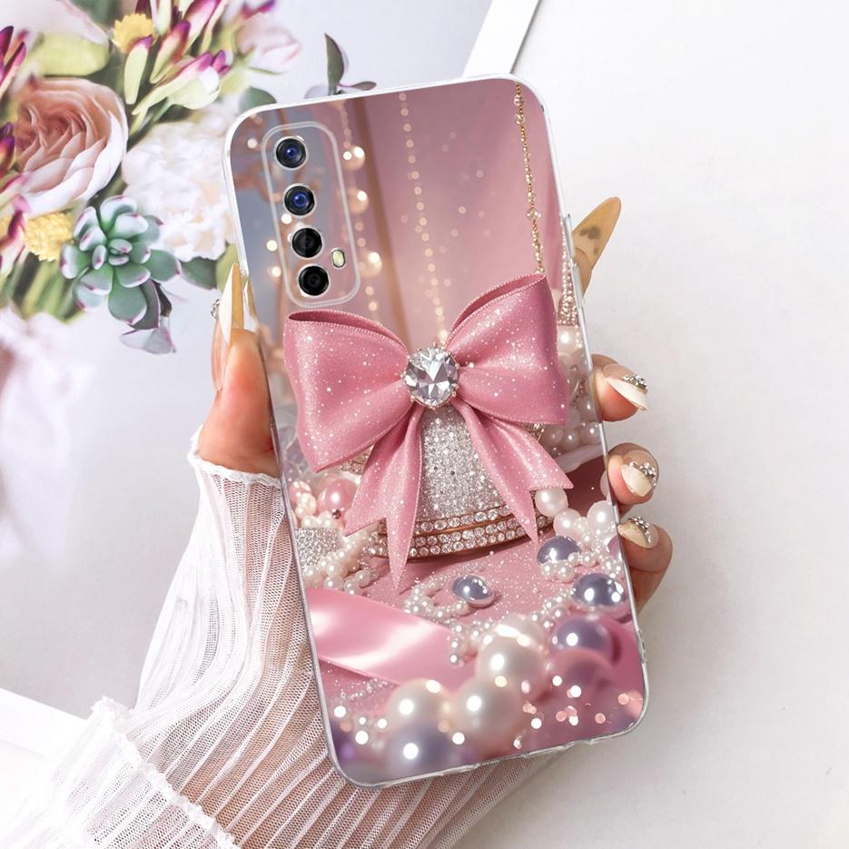 For Realme 7 Pro Case RMX2170 Luxury Butterfly Tree Painted Cover Soft Slim Phone Case For Realme 7 5G Realme7 4G RMX2155 Fundas