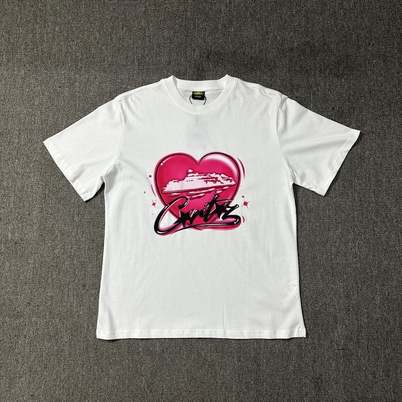Corteiz Alcatraz Series T-shirt Short-sleeved Letter Logo Printed Men's and Women's Double Yarn Fashion Casual Short-sleeved Tide