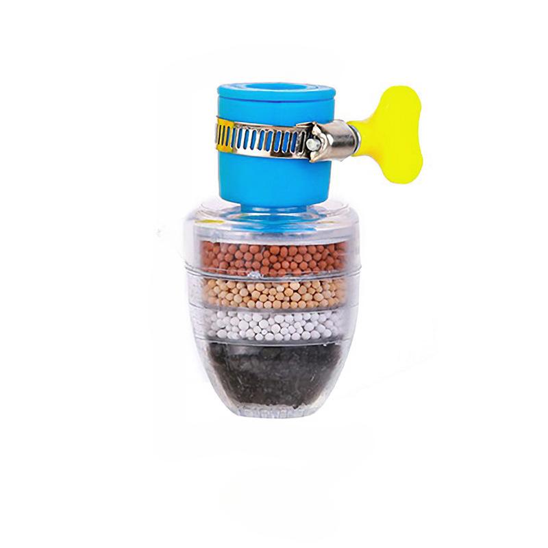 1PC Wasserhahn-Duschfilter Anti-Spritzwasser-Verlängerungsrohr-Extender Küchenleitungswasser Mehrschichtiger Wasserreiniger Wassersparer