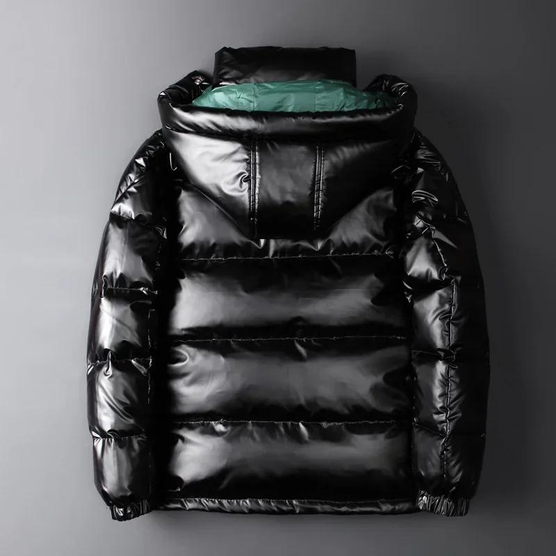 Weiße Daunenjacke für Männer und Frauen, modisch, helle Kapuze, -20 Grad, warme Jacken, Wintermäntel für Paare