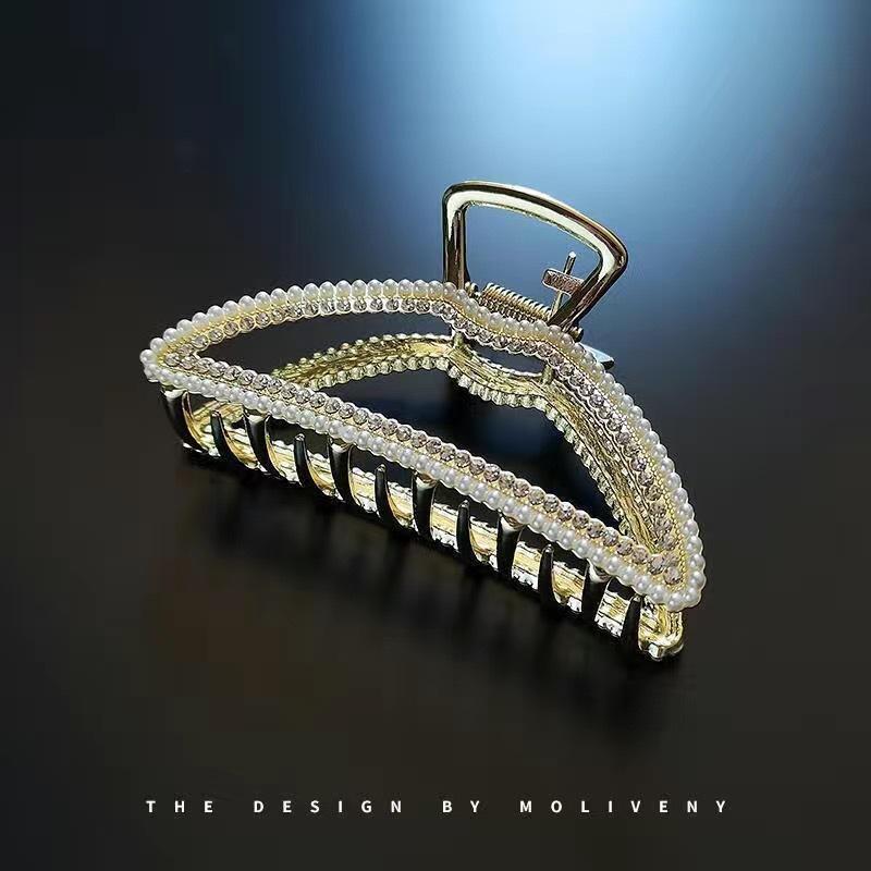 Alloy Womens Back-of-Head Grabber Large High-End Hair Claw Clip Summer 2026 Shark Clip Headpiece Japan and Korean Style