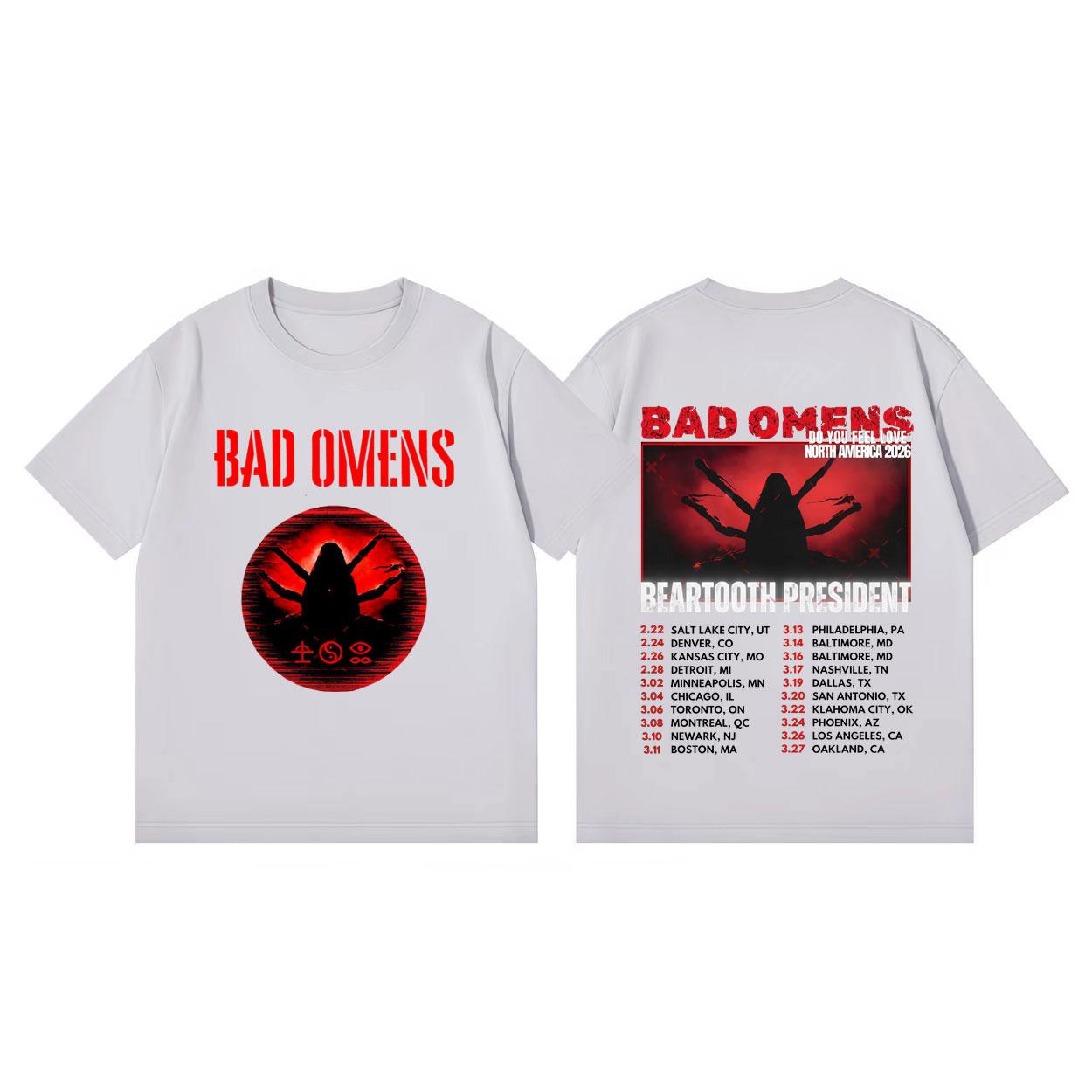 

Bad OUnisexs Do You Feel Love Tour 2026 Tshirts Vintage Punk Rock Short Sleeve Tshirt Unisex Women Hiphop Fashion Oversized T Shirt 4XL