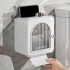 Wall-Mounted Toilet Paper Rack Plastic Tissue Holder Creative Roll Paper Storage Box  for Home