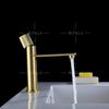 Modern Design Bathroom Brushed Gold Single Handle Basin Mixer Tap