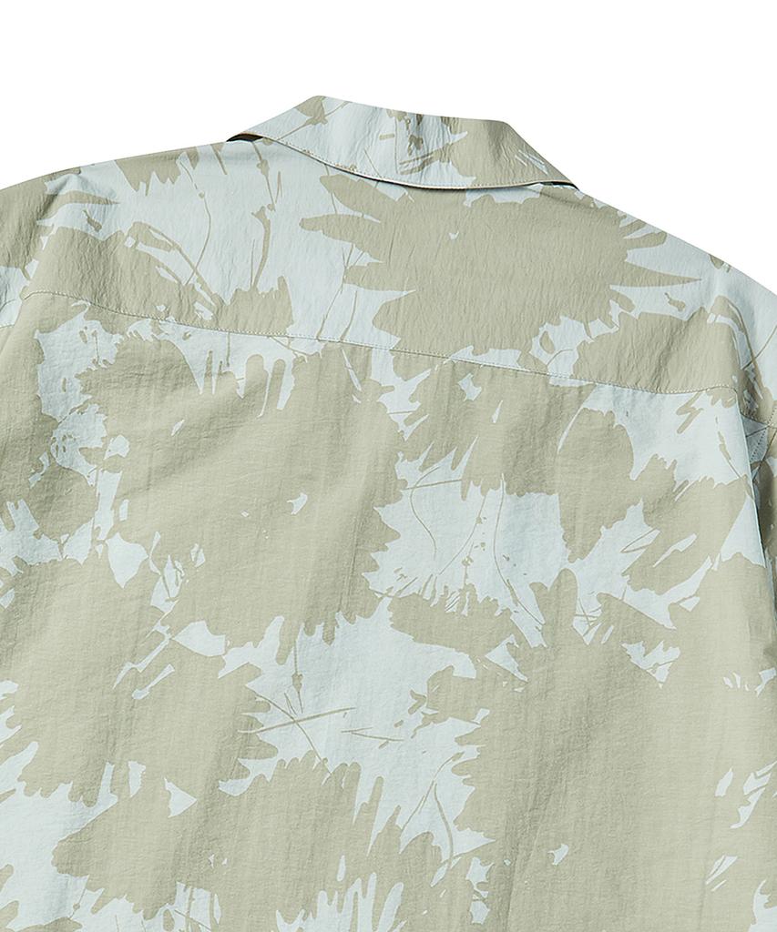 BEYOND CLOSET [Collection Line] Lux Fabric Multi Pattern Short Sleeve Shirt Multi