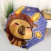Capybara Themed Travel Umbrella-8 Ribs Automatic Opening and Closing, Portable Folding Design, Compact and Stylish Umbrella Suitable for Out