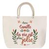 Beach Bag - PLANETEE - Camille - Rope Handle - Large Size - Custom Print