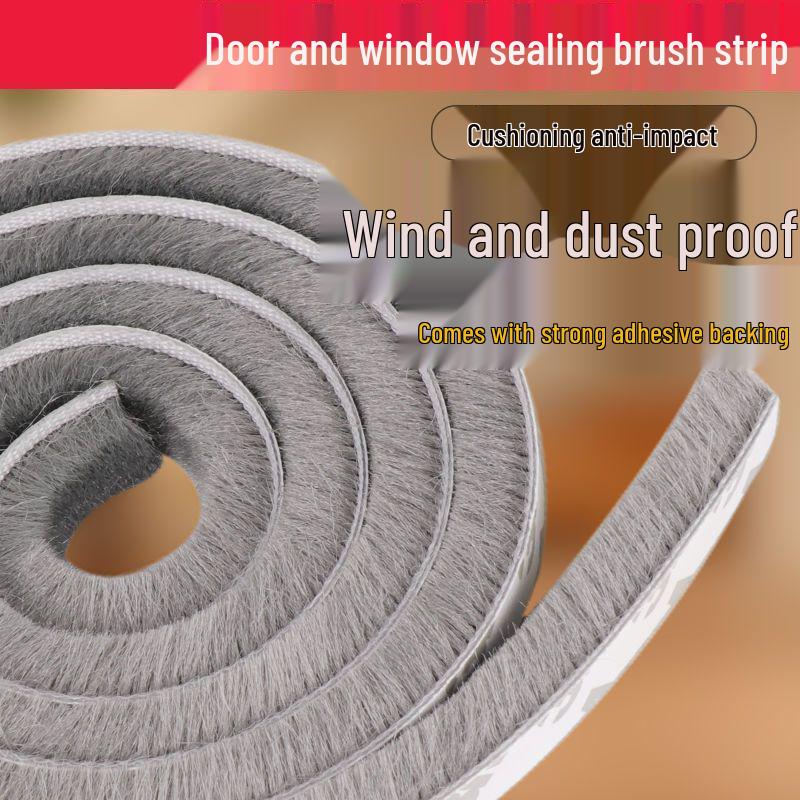 Self-adhesive Windproof & Dustproof Door/Window Wool Seal Strip