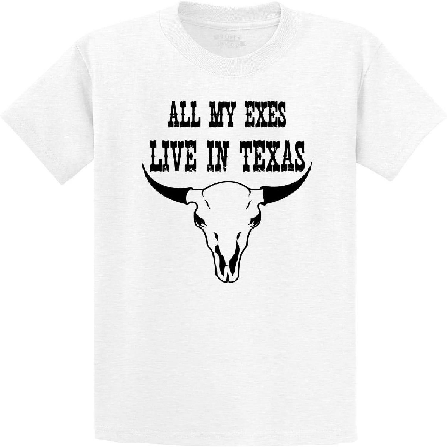Comical Shirt Men s All My Exes Live in Texas T-Shirt S