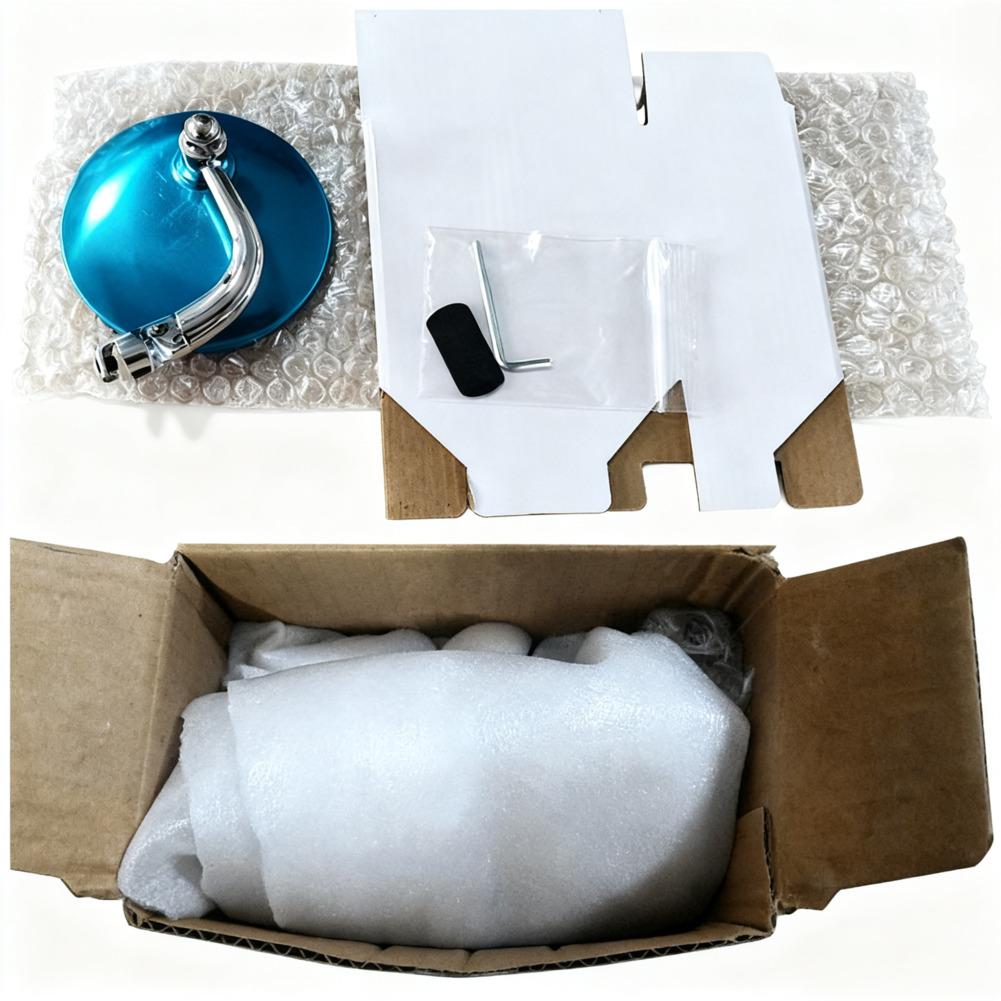 Vintage Classic Car Silver Round Side Mirror Stainless Steel Retro Side Mirror External Car Accessories