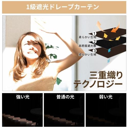 Deconovo Curtains, Level 1 Blackout, Set of 2, 150cm Wide x 230cm Long, Thick Drape, Shape Memory, Washable, UV Protection, Japan JSL Certified, 99.99