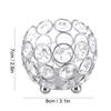 ZK40 Crystal Tea Light Candle Holders Wedding Decor Table Centerpieces