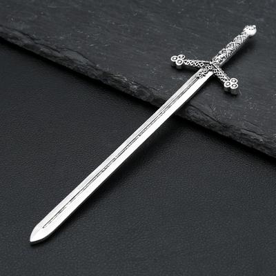Vintage Viking Sword Hair Stick Lunar Phase Norse Hairpin For Women Men Minimalist Medieval Hair Jewelry Fashion Amulet
