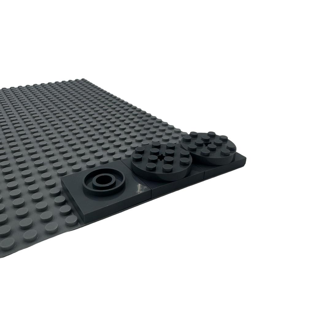 10 buc/5 seturi Blocuri de construcție pentru scenă MOC compatibile cu particule mici Blocuri de construcție cu plăci rotunde 4X4 Accesorii pentru conectori pentru asamblarea bazei turnantă