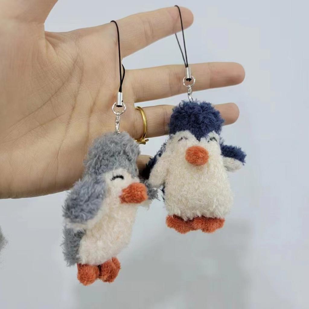 Bag Ornament Phone Charm Handmade Penguins Phone Pendant Phone Jewelry Plush Material Cute Penguins Dolls for Handbags