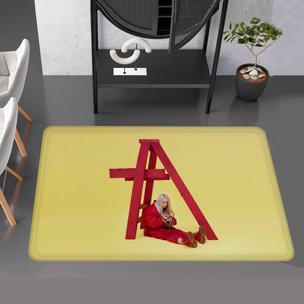Pop Singer B-Billie Room Mats Anti-slip Absorb Water Long Strip Cushion Bedroon Mat Household Carpets