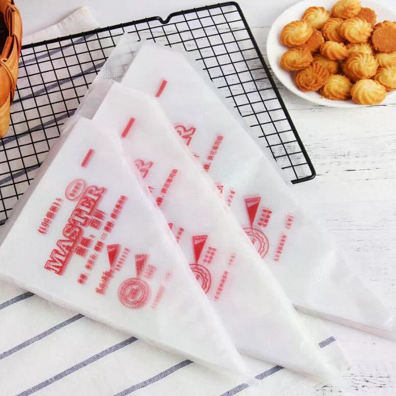 20pcs Food Grade Plastic Icing Piping Bags Pastry Fondant Cake Decorating