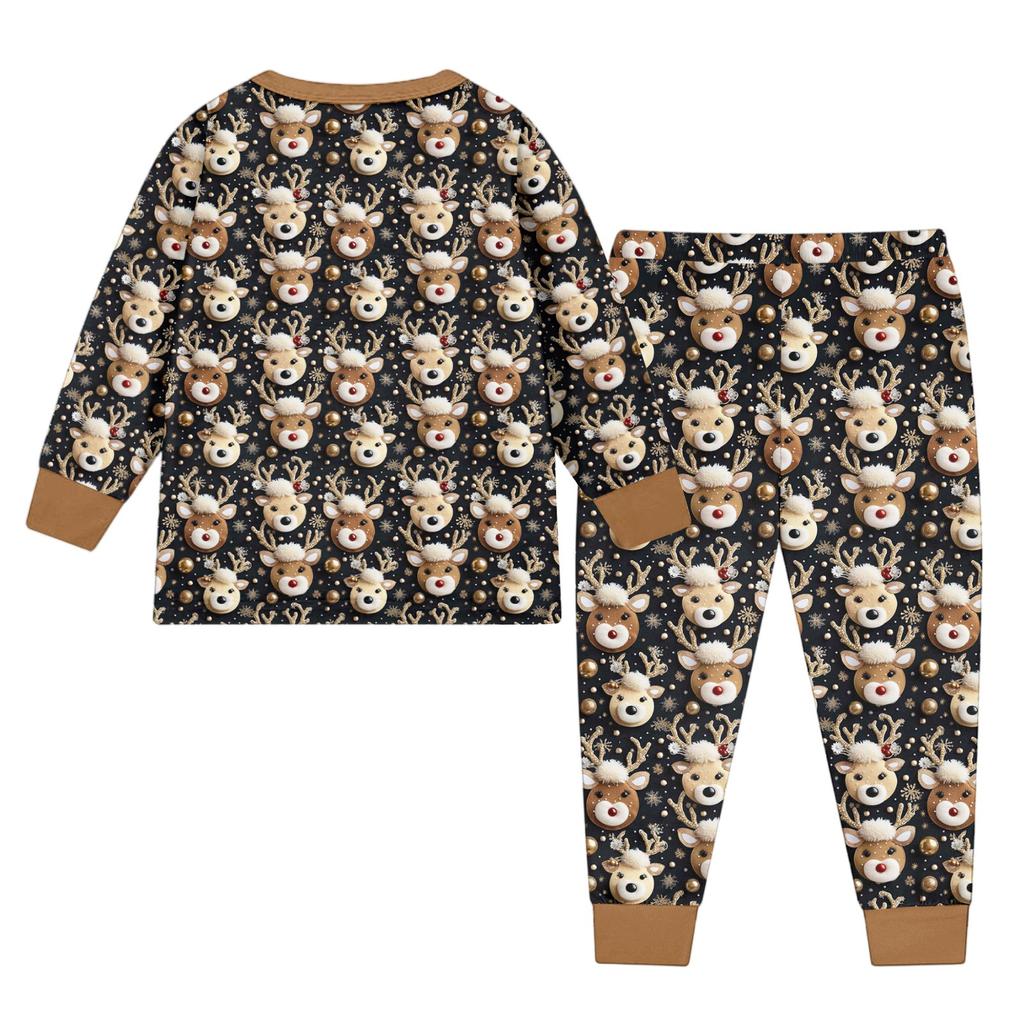 Barnemote Dressskjørt Rund Hals Langermet Topp Bukser