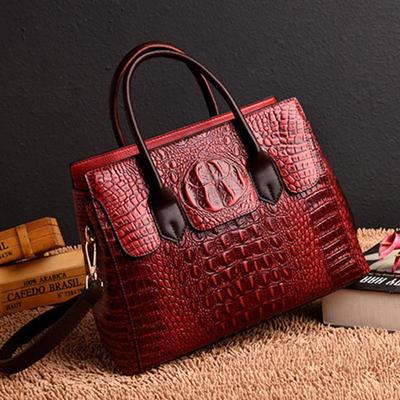 Crocodile Pattern Bag  Women Tote Bag One Shoulder Crossbody Bag  Women Handbag  Large Bag