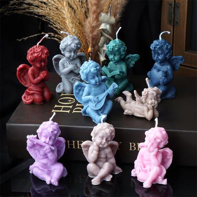 Silikon 3D Engel Kerzenform: Menschlicher Körper mit Flügeln für Aromatherapie-Ornamente