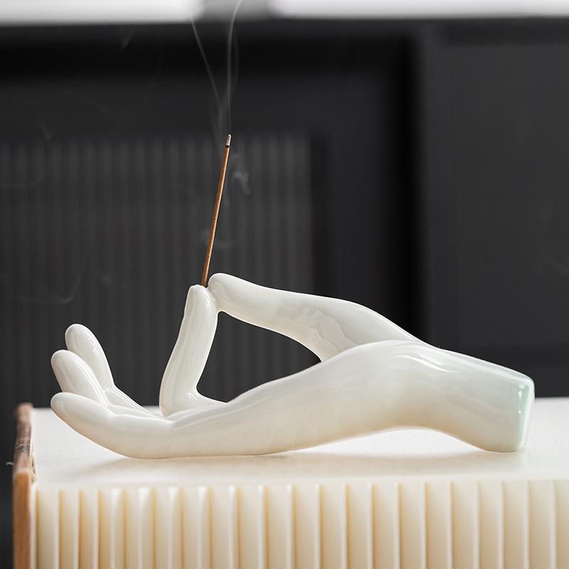Romantic Ceramic Incense Holder: Creative Desktop Ornament and Gift