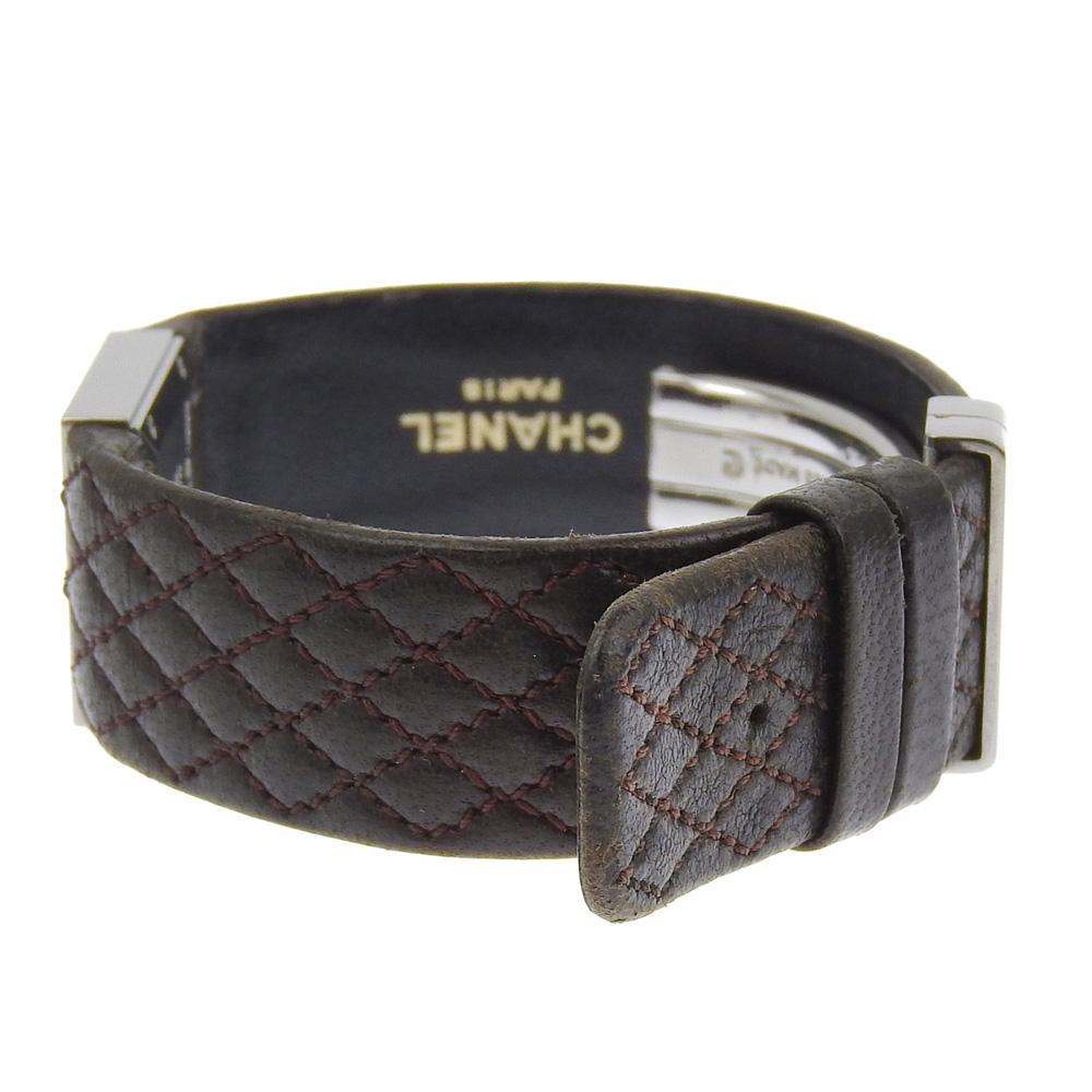 CHANEL Matelasse Watches H0116 blackDial Stainless Steel Quartz Analog display Women Used