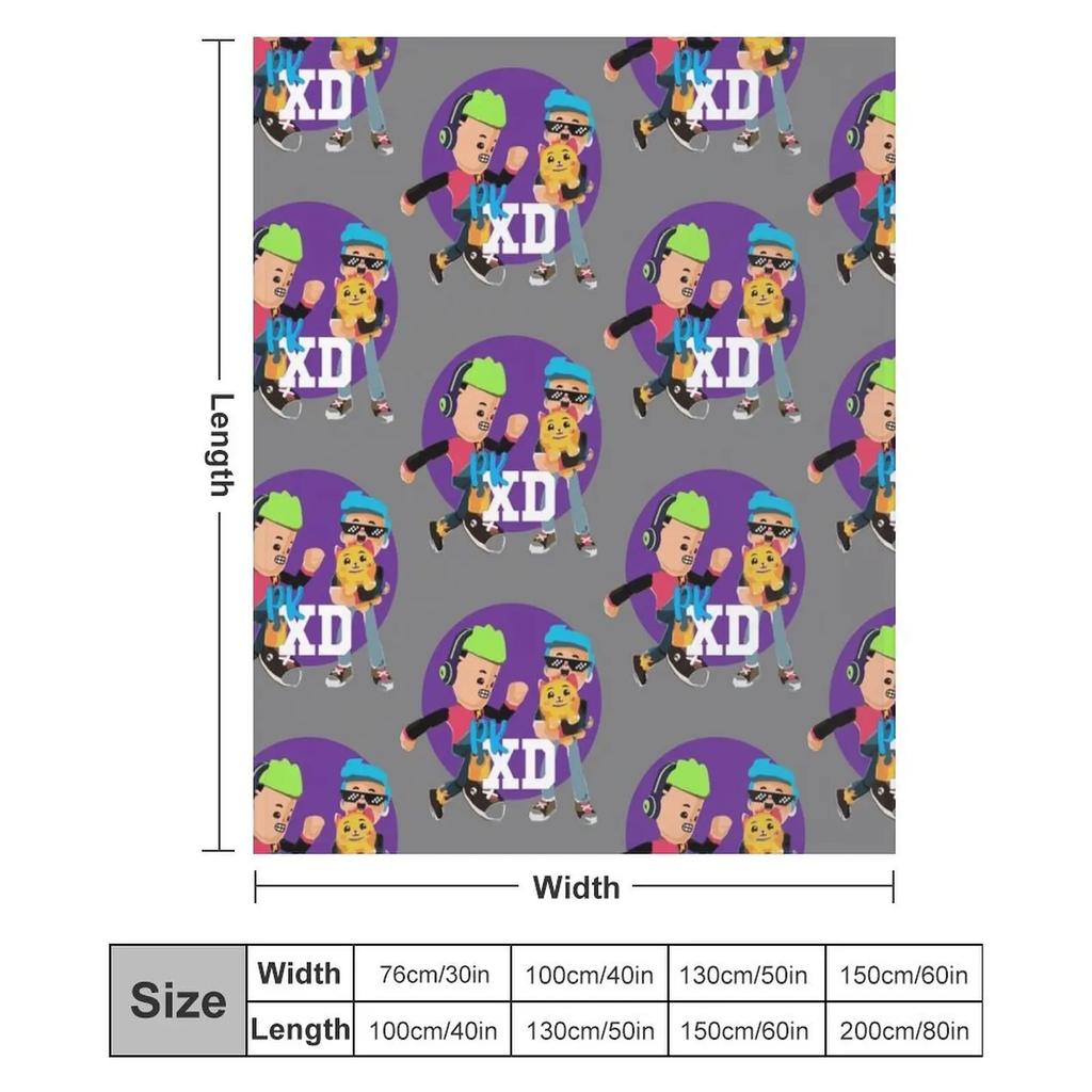 Pk xd game for kids, mobile games Throw Blanket Elegant Warm Throw Blanket for Hotel Home
