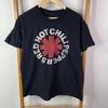 Red Hot Chili Peppers Shirt Mens Large Black Logo Print Cotton Crew Neck Outdoor