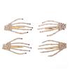 1Pc Punk Style Skull Claw Hand Bone Hair Clips Alloy Hairpins Headband Barrettes