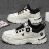 Fashion New autumn breathable casual sports shoes for comfortable jogging, thick soled white shoes for men, vulcanized shoes