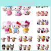 Adorable 6pcs Hello Kitty Kuromi Sanrio Cute Dolls Accessories For Collectors