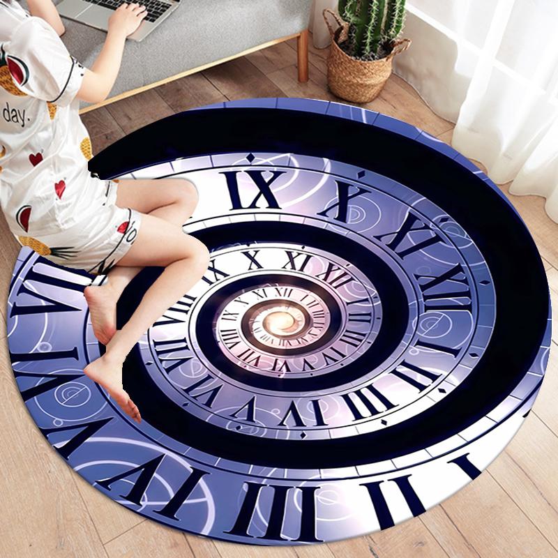 Doctor Who Round Area Rug,Carpet Rug for Living Room Bedroom Sofa Playroom Decor,Non-slip Floor Mat