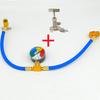R134A Air Conditioner Gas Cooler with Measuring Gauge Car Refrigerant Charging Pipe AC Recharge Hose for Car Automobile