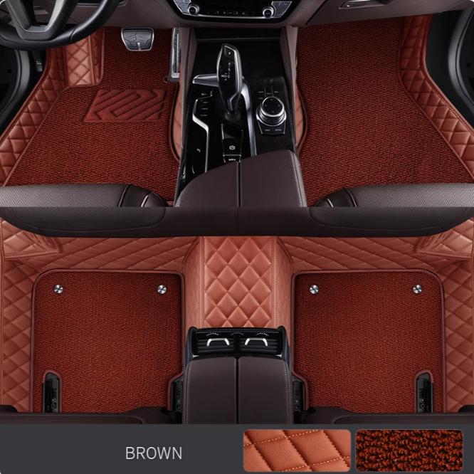 For Toyota Previa Auto Double layer 5D Custom Car Floor Mats Carpets Foot car Accessories voiture floor liners