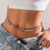 3pcs Sexy Bohemia Waist Chain Retro Belly Beads Elastic Body Jewelry Bohemia Bikini Summer Y2k Accessories Baya Africain Ventre