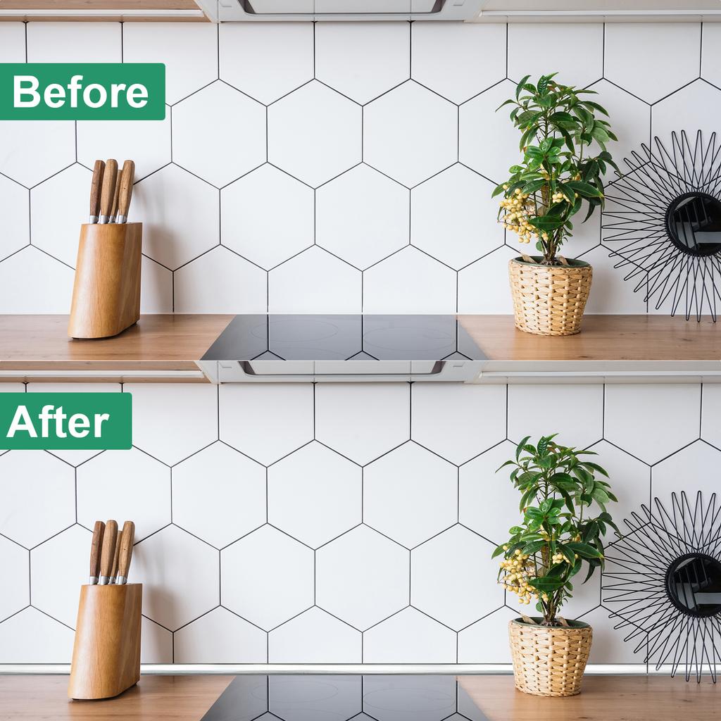 1 Roll Wall Sealing Tape Strip Peel&Stick Wall Tile Trim 3m Edging Trim Liner Flexible Molding for Tile Edge Floor Backsplash