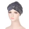 Multicolor Lurex Stitch Milk Silk Braid Headscarf Hat