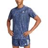 Adidas Aeroready Outdoor Casual Sports Crew Neck Short Sleeve T-Shirt Men Tops Blue IV9982