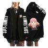 Various Anime Graphic Printed Zip Hoodie Women Men Casual Harajuku Fashion Animen Print Long Sleeve O-Neck Fleece Zip
