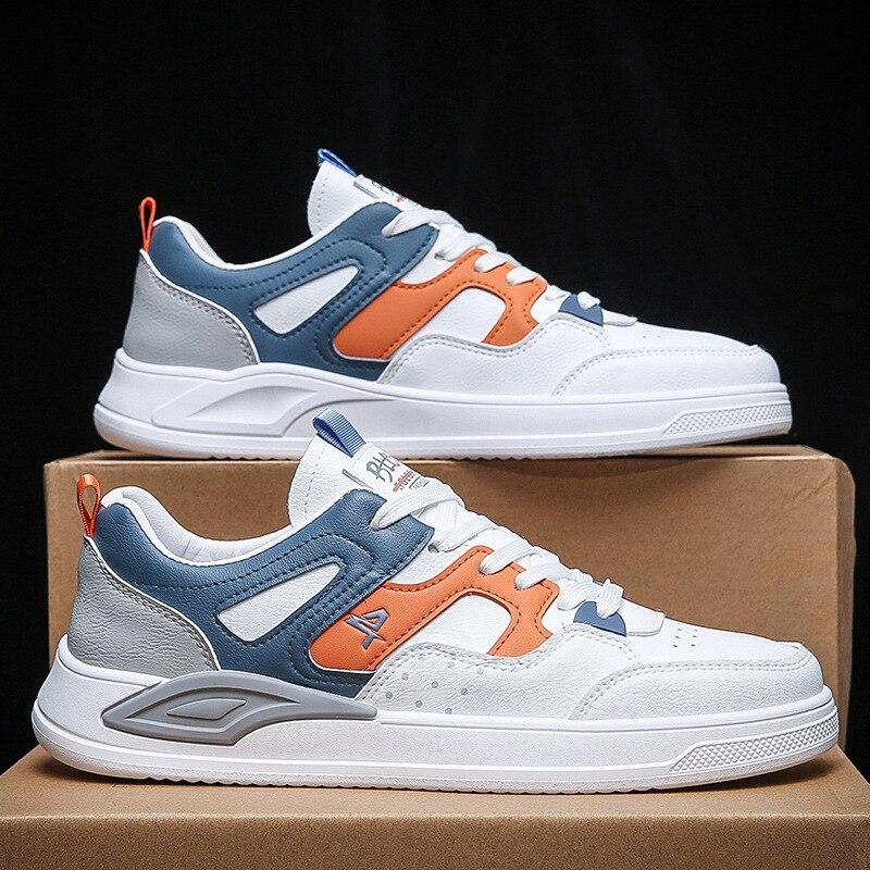 Nuove Scarpe Casual in Pelle Microfibra Traspiranti Antiscivolo Versatili Sneakers Moda Studenti Coreani