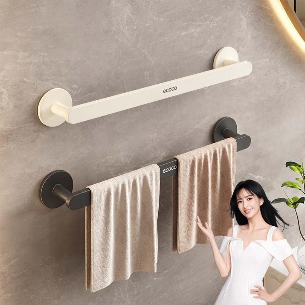 Solid Color Bathroom Towel Rack Wall-mounted Towel Hanger Towel Organizer Shoe Storage Shelf Home