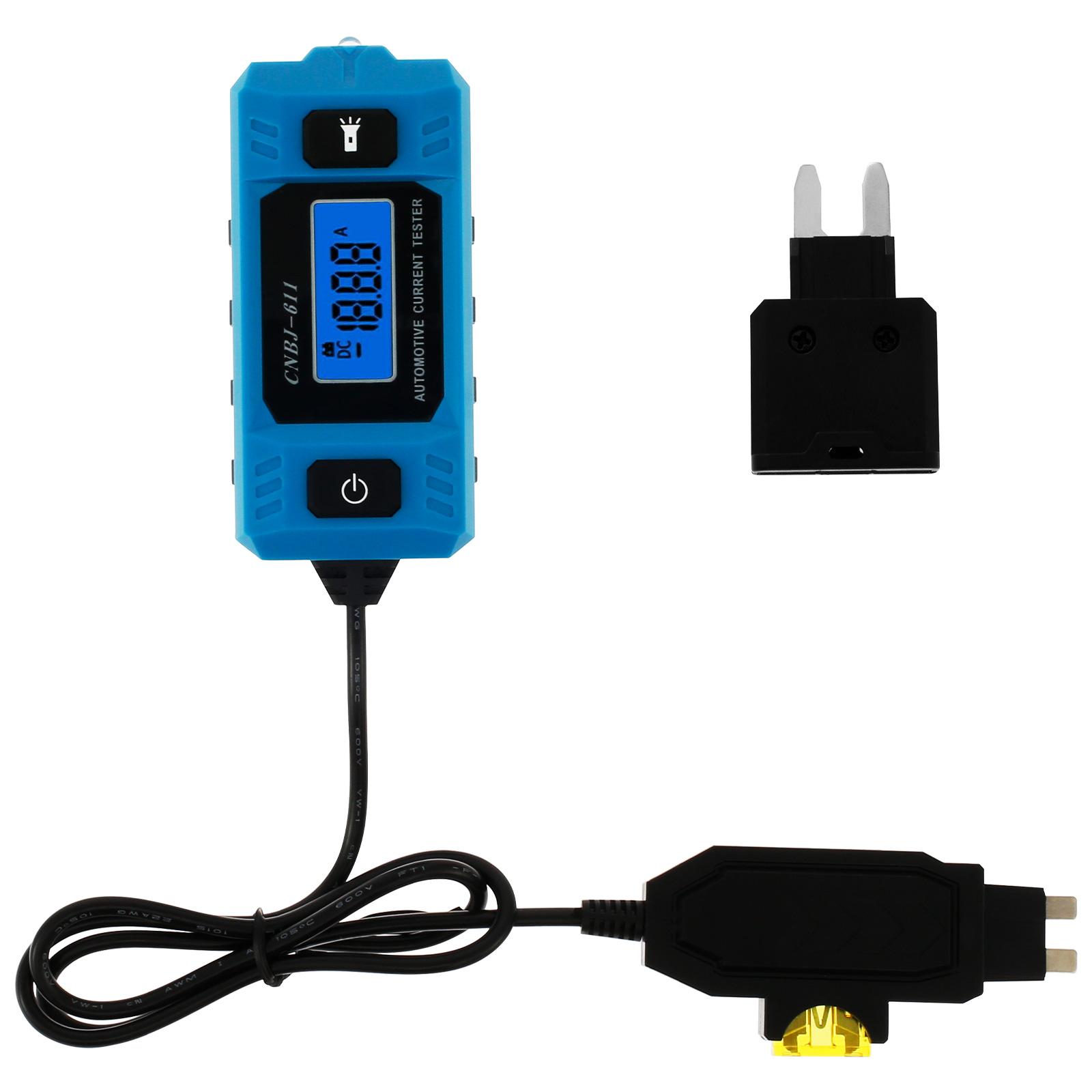 

Car Circuit Tester Max 48V Accurate Car Fuse Current Testing Tool Real Time Reading Auto Current Tester Fault Analyzer Tester