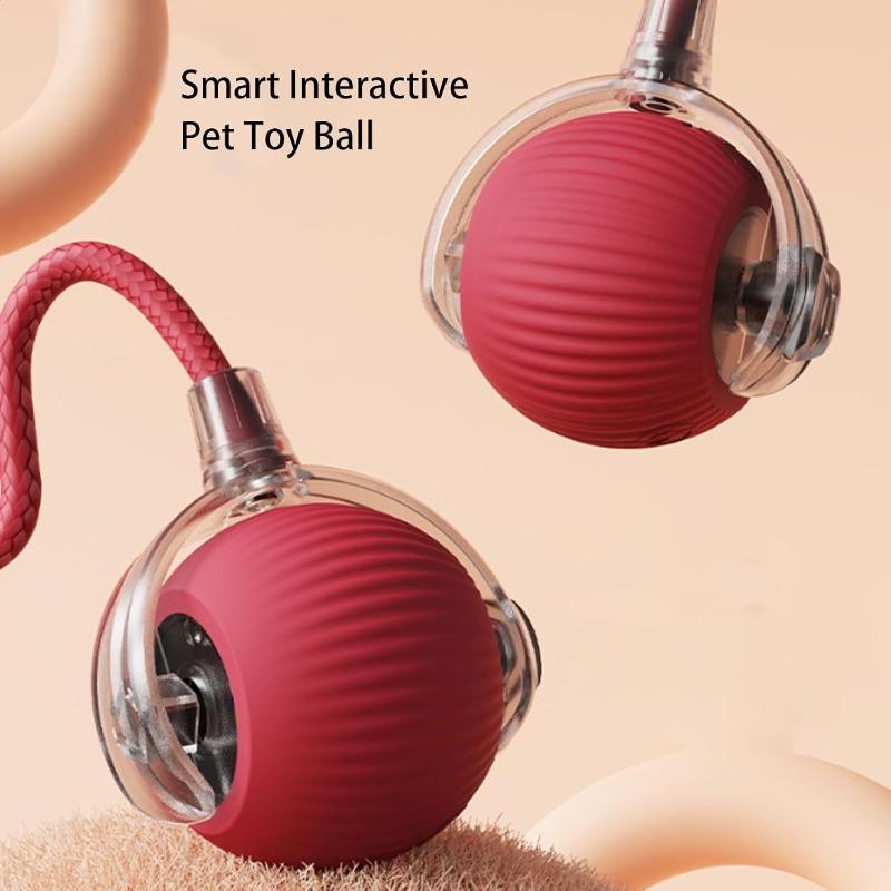 Rolling Ball Chewie Ball for Dogs Chewie Doggie Ball Interactive Dog Smart Ball Toy Interactive Cat Ball Toy, 360° Smart Automatic Rolling Pet Ball
