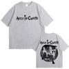 Unisexs And Unisexs Casual Cotton Tshirt Unisexs Retro Tshirt Rock Band Alice In Chains Doublesided Pattern Tshirt Summer