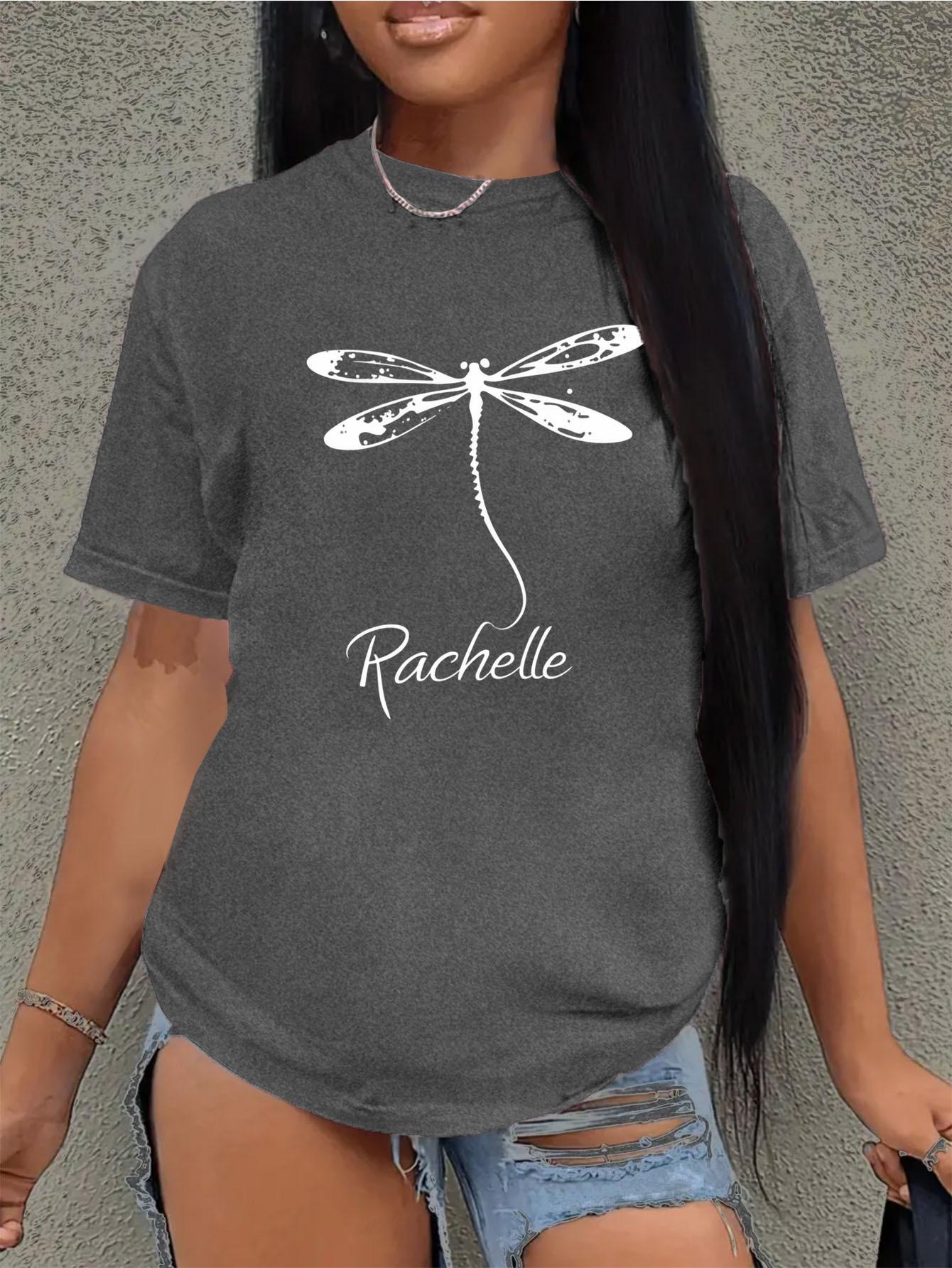 

Stylish Printed T-Shirt - Versatile, Easy To Maintain and Comfortable, Women S Casual All Season T-Shirt 4XL темно-сірий